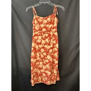 Timing Los Angeles Coral Spaghetti Strap Dress Women's Small New